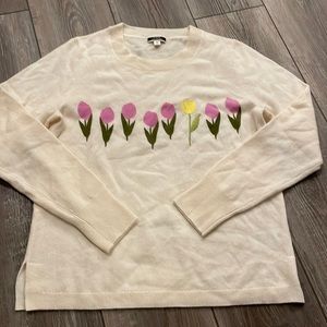 J Crew tulip cashmere sweater